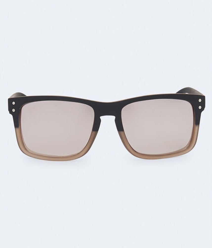 Two-Tone D-Frame Sunglasses