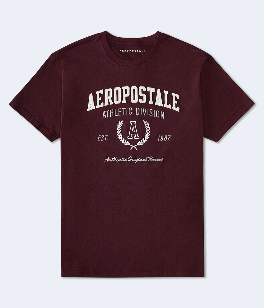 Aeropostale Athletic Division Appliqué Graphic Tee