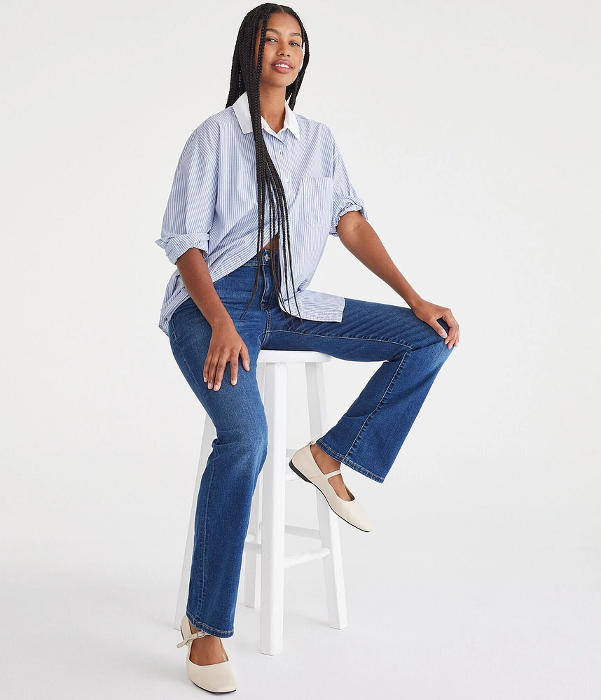 Curvy Mid-Rise Bootcut Jean