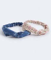 Floral & Tie-Dye Twist Headband 2-Pack