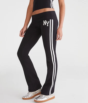 NY Mid-Rise Fold-Over Flare Leg Pants