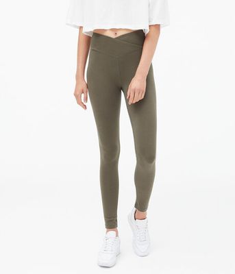 Seriously Soft High-Waisted Crossover Leggings