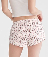 Printed Knit Sleep Shorts