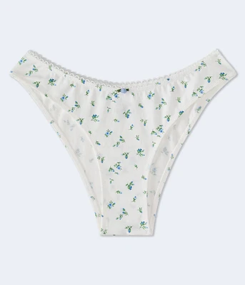 Printed Picot-Trim Cheeky