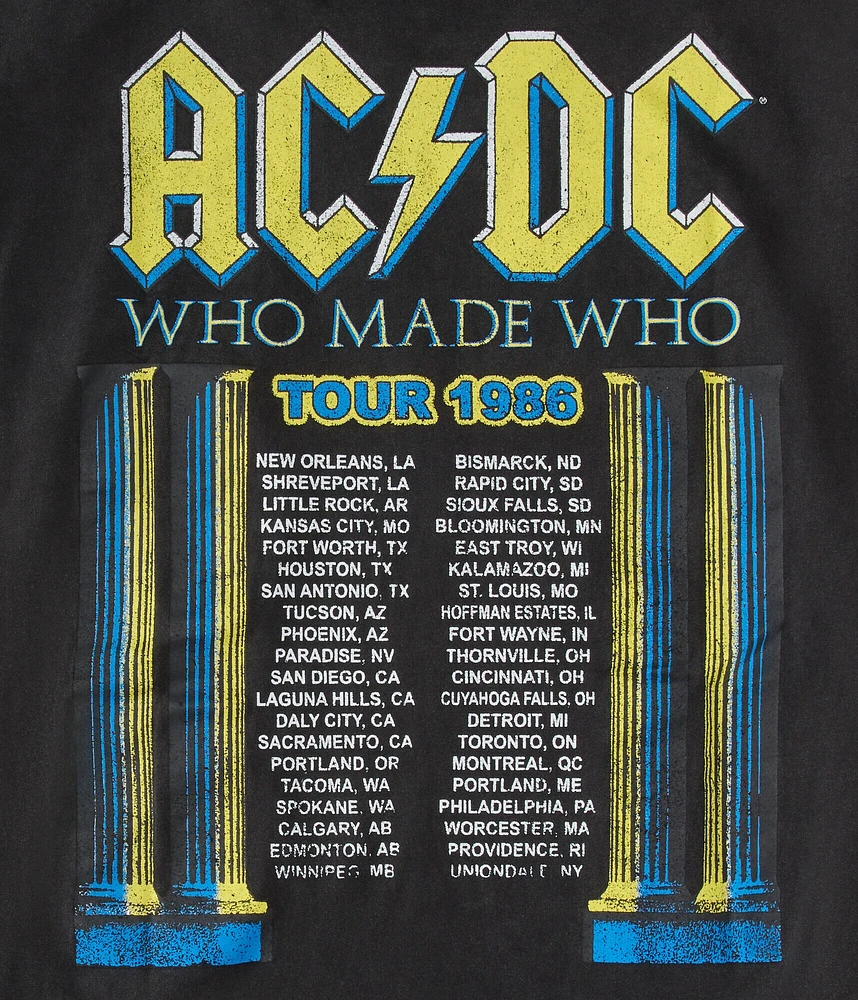 AC/DC Who Made Tour Relaxed Graphic Tee