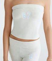87 Fold-Over Graphic Tube Top