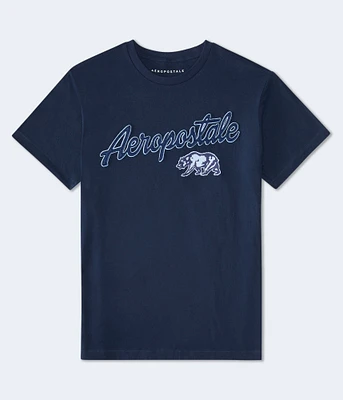 Aeropostale Cali Bear Appliqué Graphic Tee