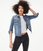Seriously Stretchy Medium Wash Denim Jacket