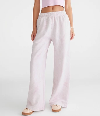 Forest Camo High-Waisted Wide Leg Sweatpants
