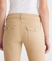 Mid-Rise Flare Uniform Pants