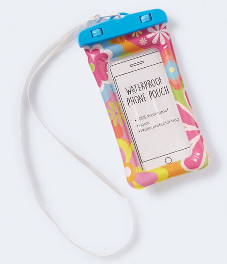 Floral Waterproof Cell Phone Pouch