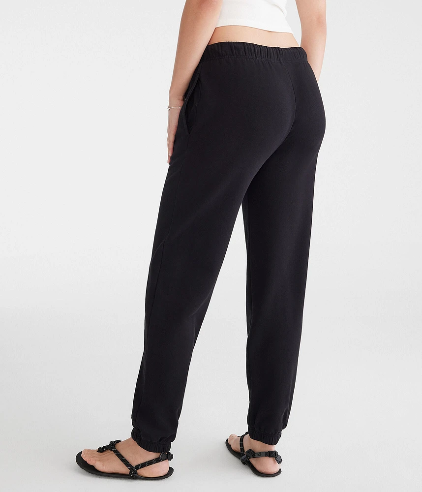 Slouchy High-Waisted Jogger Sweatpants