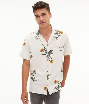 Floral Button-Down Resort Shirt