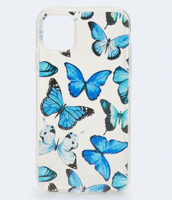 Butterfly Print Clear iPhone® 11 Case