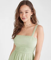 Solid Strapless Fit & Flare Tube Dress