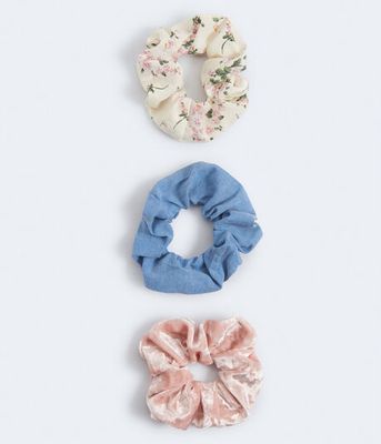 Floral Scrunchie 3-Pack