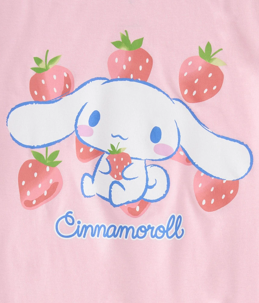 Cinnamoroll Strawberries Oversized Graphic Tee