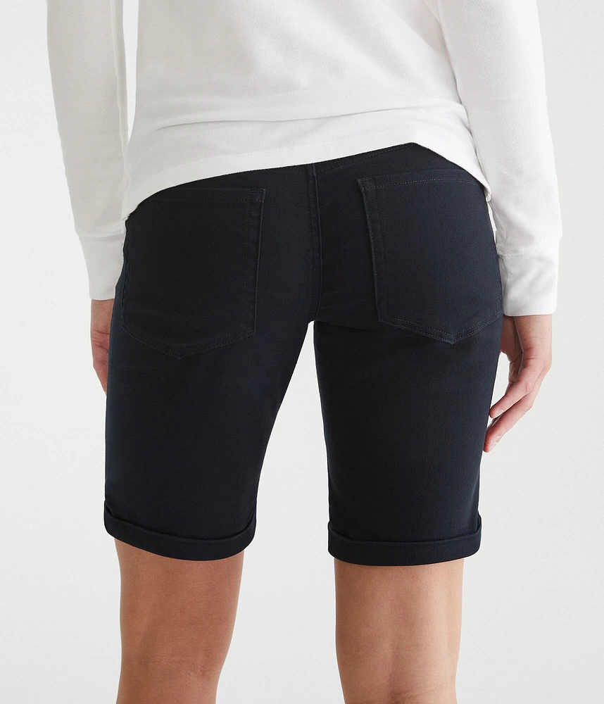 Mid-Rise Uniform Bermuda Shorts