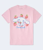 Cinnamoroll Strawberries Oversized Graphic Tee