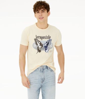 Aeropostale Large Butterfly Graphic Tee