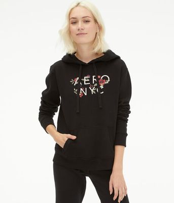 Aero NYC Floral Pullover Hoodie