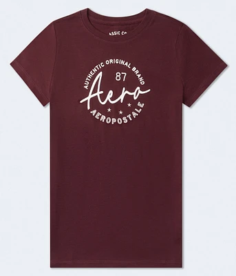 Aero Script Circle Graphic Tee