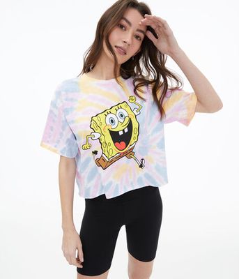 SpongeBob Tie-Dye Graphic Tee