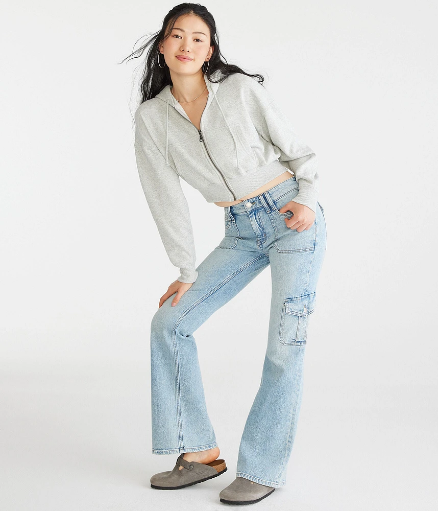 Flare Mid-Rise Cargo Jean
