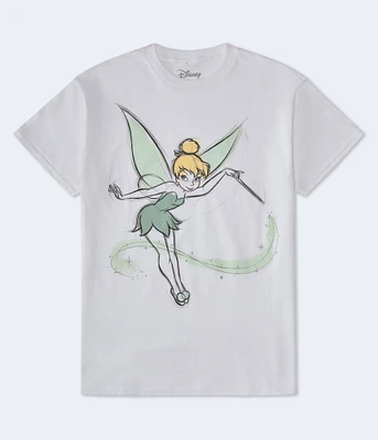 Tinkerbell Sketch Oversized Graphic Tee