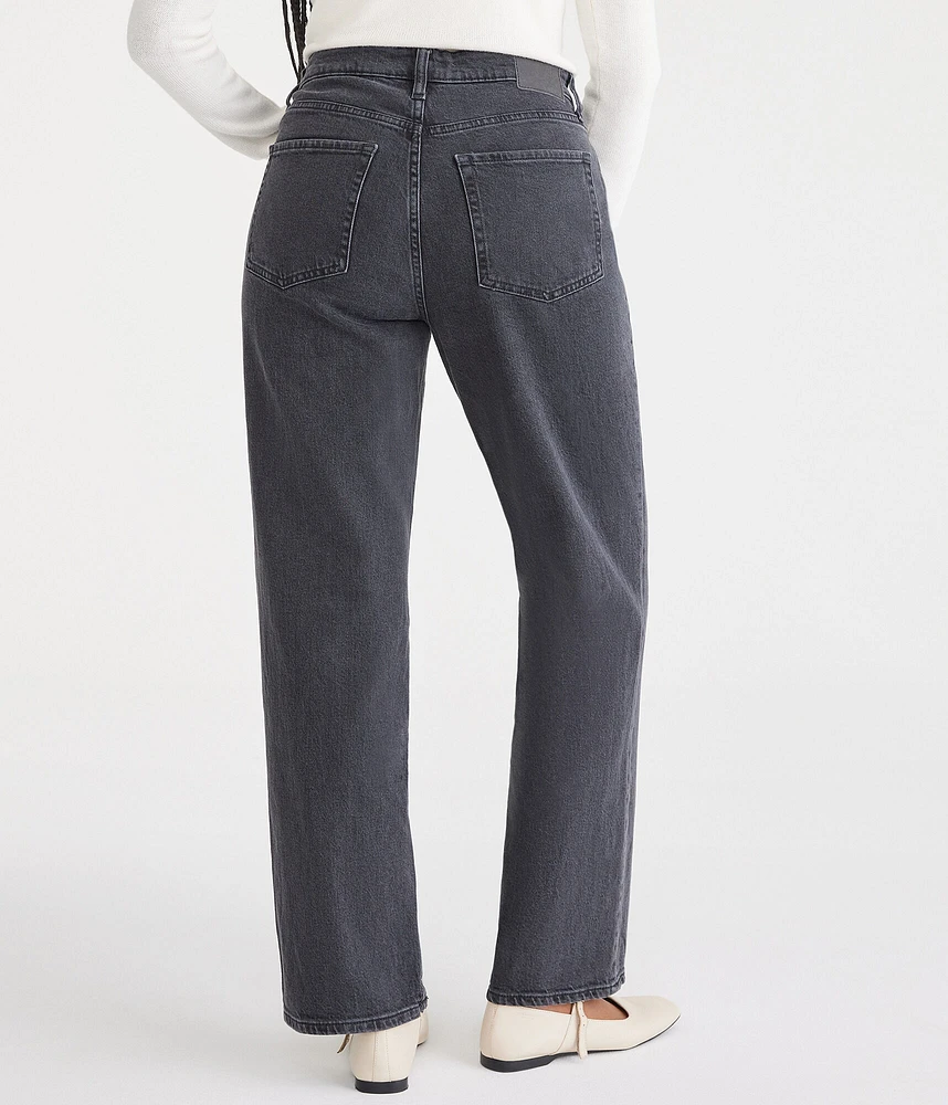 Curvy High-Waisted Baggy Jean