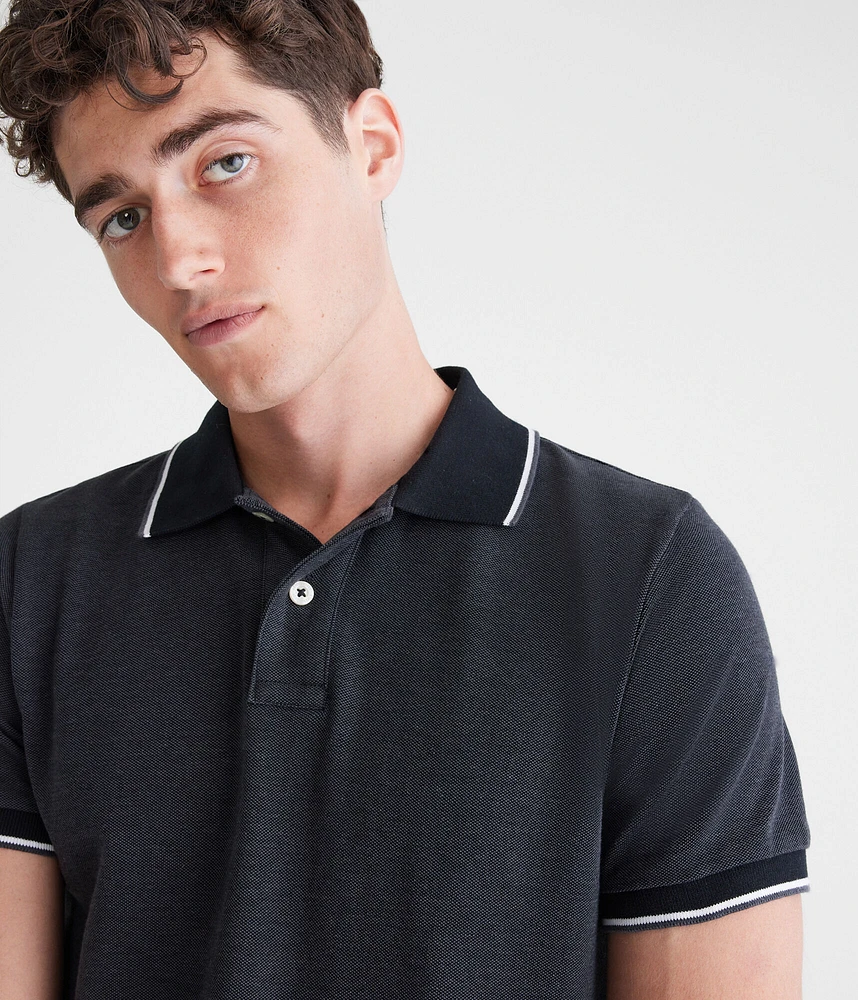 Contrast Tipped Piqué Polo