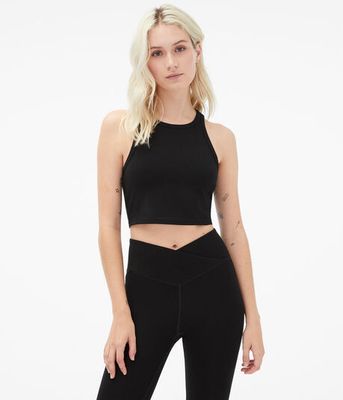 Seriously Soft High-Neck Cropped Tank