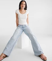 Seriously Soft Henley Tiny Top