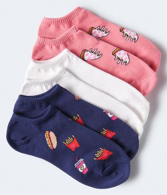 Pizza Fries Ankle Sock 3-Pack