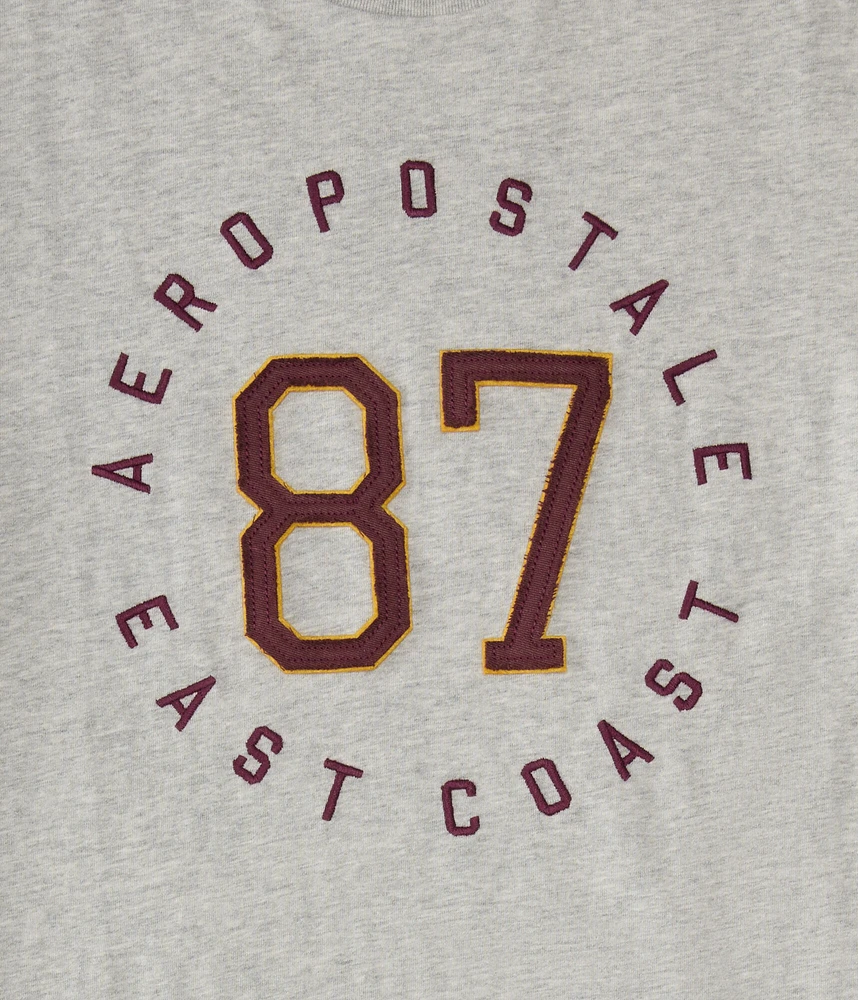 Aeropostale 87 Appliqué Graphic Tee