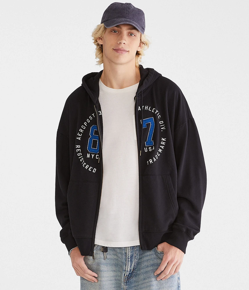 Aeropostale 87 Circle Full-Zip Hoodie