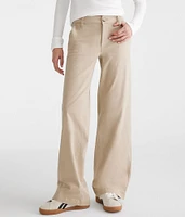Low-Rise Baggy Wide Leg Uniform Pants