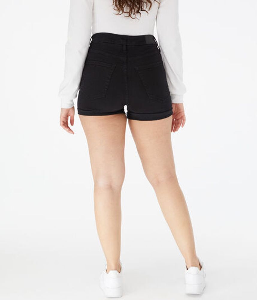 Premium Seriously Stretchy Super High-Waisted Curvy Midi Shorts