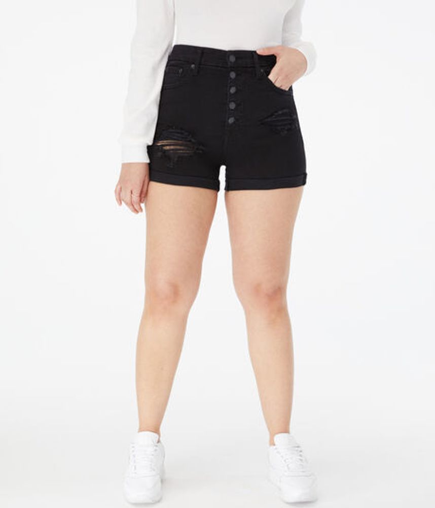 Premium Seriously Stretchy Super High-Waisted Curvy Midi Shorts
