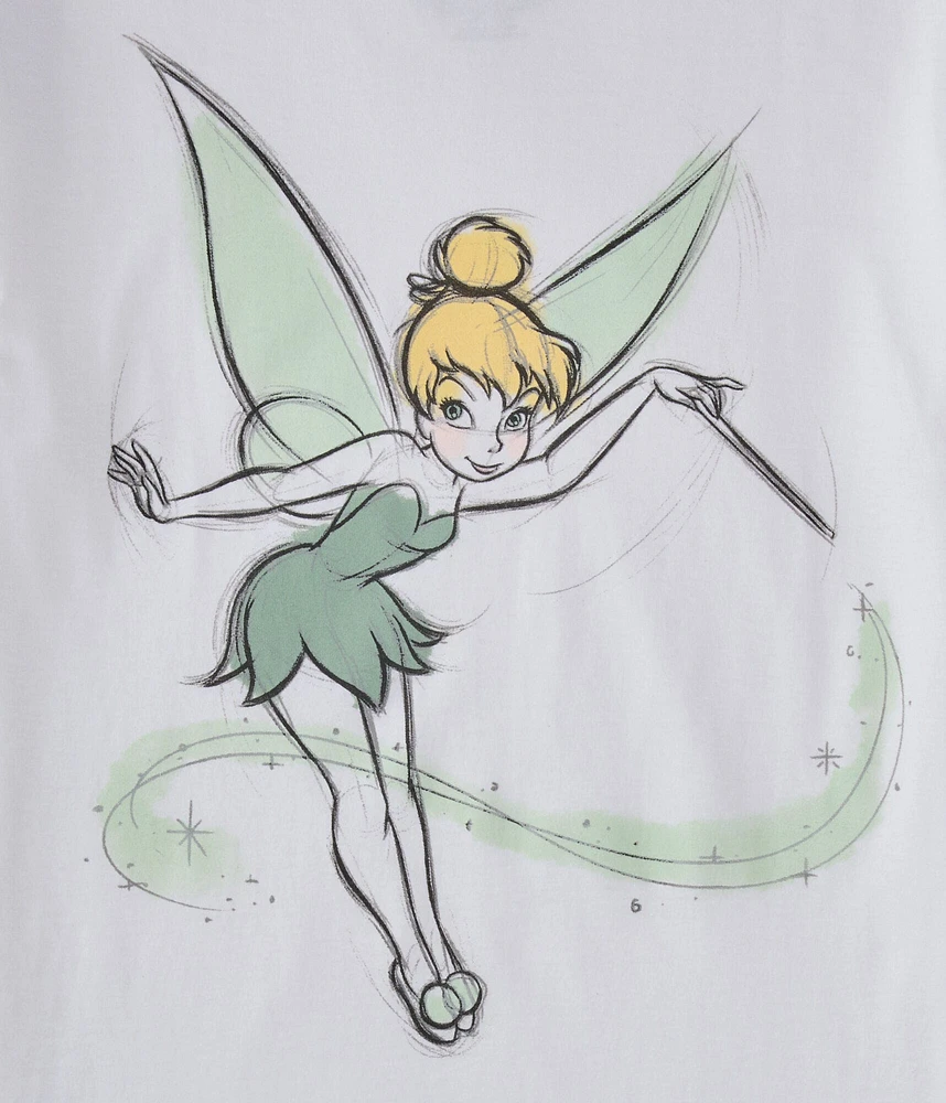 Tinkerbell Sketch Oversized Graphic Tee