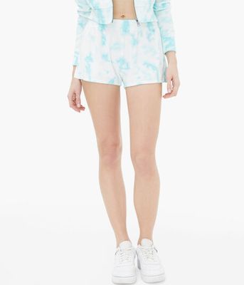 Tie-Dye Towel Terry High-Waisted Cheeky Shorts