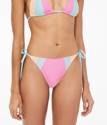 Colorblocked Side-Tie Cheekiest Bikini Bottom