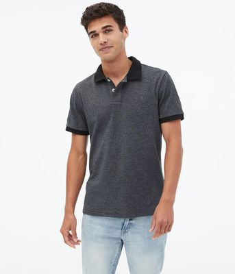 Marled Jersey Polo