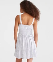 Floral Strapless Fit & Flare Mini Dress