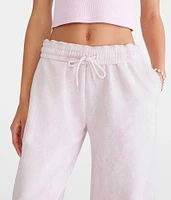 Forest Camo High-Waisted Wide Leg Sweatpants