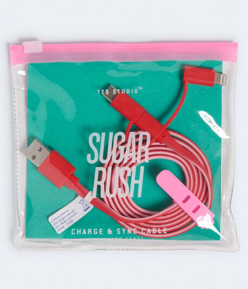 Yes Studio Sugar Rush Charge & Sync USB Cable
