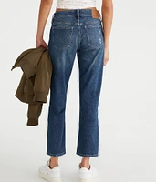 Mid-Rise Straight Ankle Jean