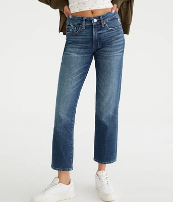 Mid-Rise Straight Ankle Jean
