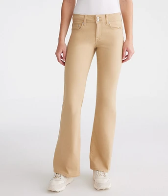 Mid-Rise Flare Uniform Pants