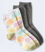 Floral Crew Sock 2-Pack
